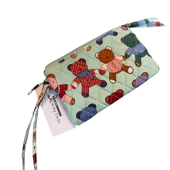 Vera Bradley Multicolor Teddy Bear Wristlet - Picture 1 of 4